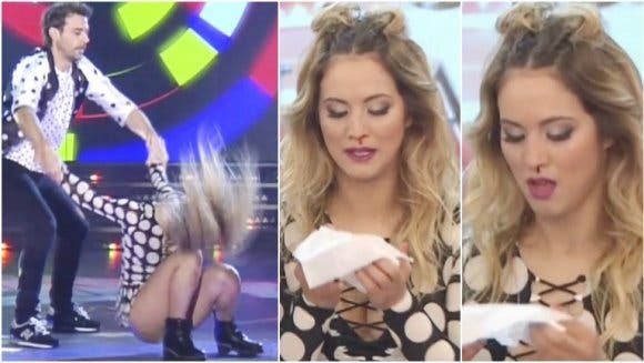Susto en el Bailando: Flor Vigna terminó la coreo sangrando