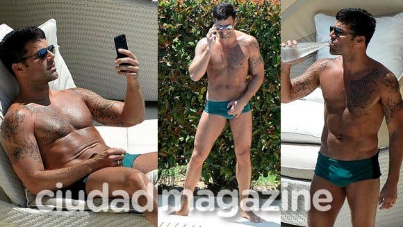 Ricky Martin se mostró muy hot con una sunga