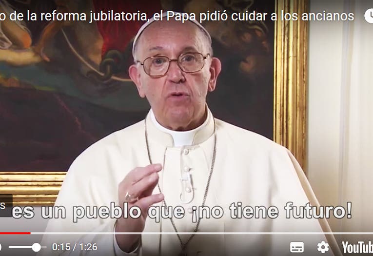 Papa destaca el papel de los ancianos para el futuro Papa destaca el papel de los ancianos para el futuro