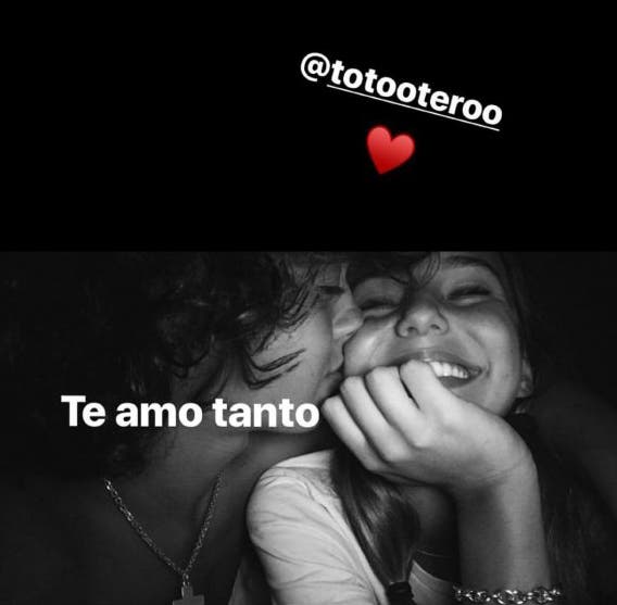 La tierna foto de Juanita Tinelli y Toto Otero juntos y enamorados