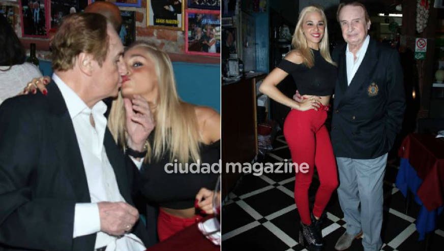 Santiago Bal y su novia de 24 años se mostraron muy cariñosos