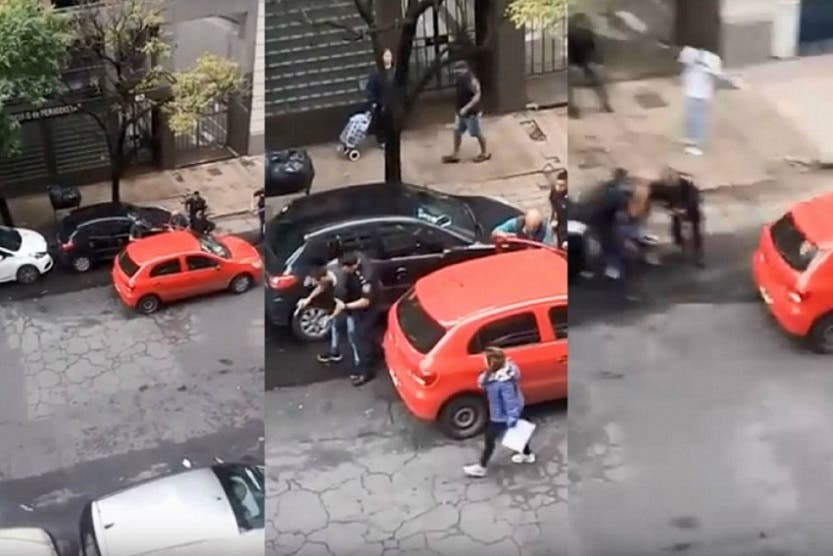 Ladrón se escapa en el auto de un policía
