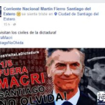 Agrupación ZAMORISTA compara a Macri con Videla y convoca a arruinar la visita presidencial a Santiago del Estero
