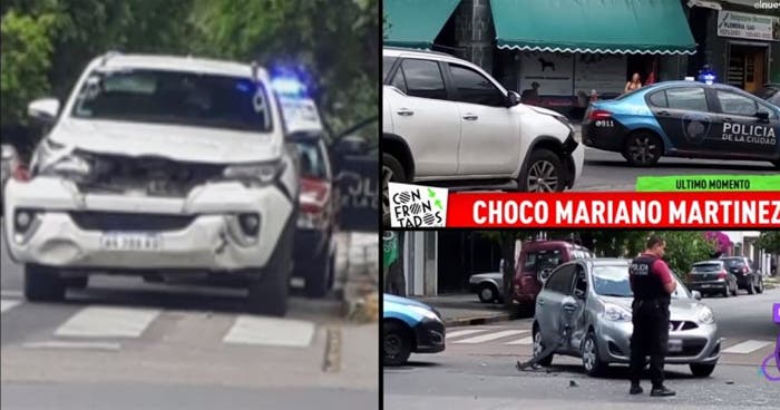 Espectaculos: Mariano Martínez chocó con su camioneta Espectaculos: Mariano Martínez chocó con su camioneta