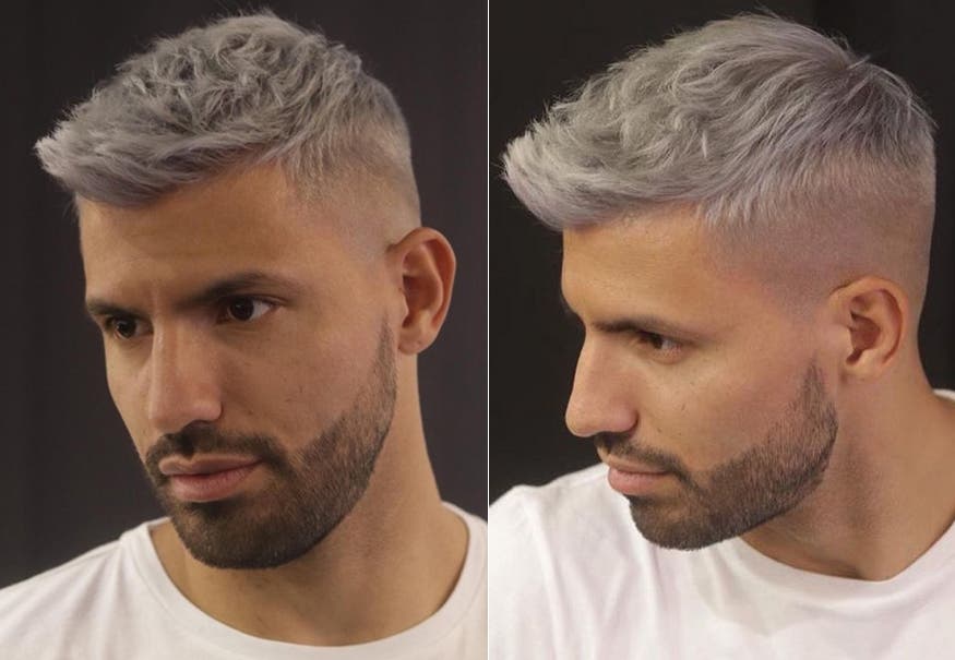 ¡Qué color de pelo! El radical cambio de look del Kun Agüero