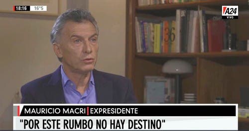 Mauricio Macri con Jonatan Viale Al Gobierno lo veo en el rumbo