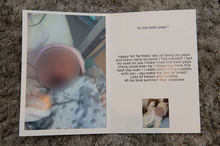 En el Día del Padre, un hombre recibió una tarjeta con ...