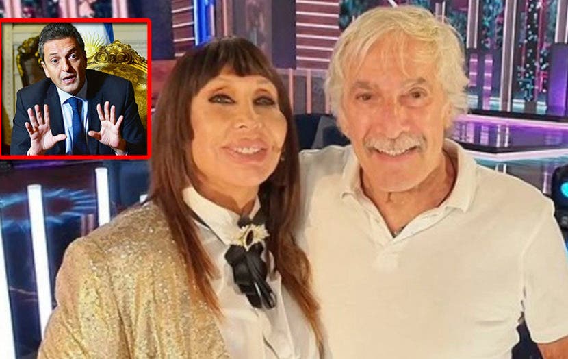 Moria Casán le brindó un fuerte apoyo al superministro Sergio Massa