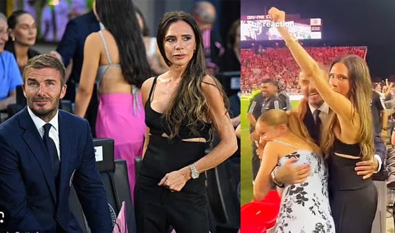 Victoria Beckham mostró su glamour en la tribuna del Inter Miami con su  marido y enloqueció con el gol de Lionel Messi | Contexto Tucuman