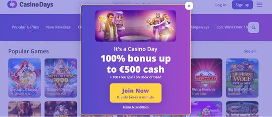 casino days free spins